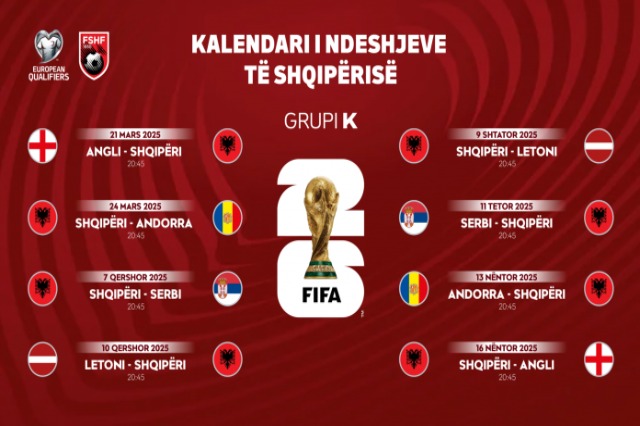 WM-Qualifikationsspiele 2026, Albanien startet gegen England, im Juni gegen Serbien