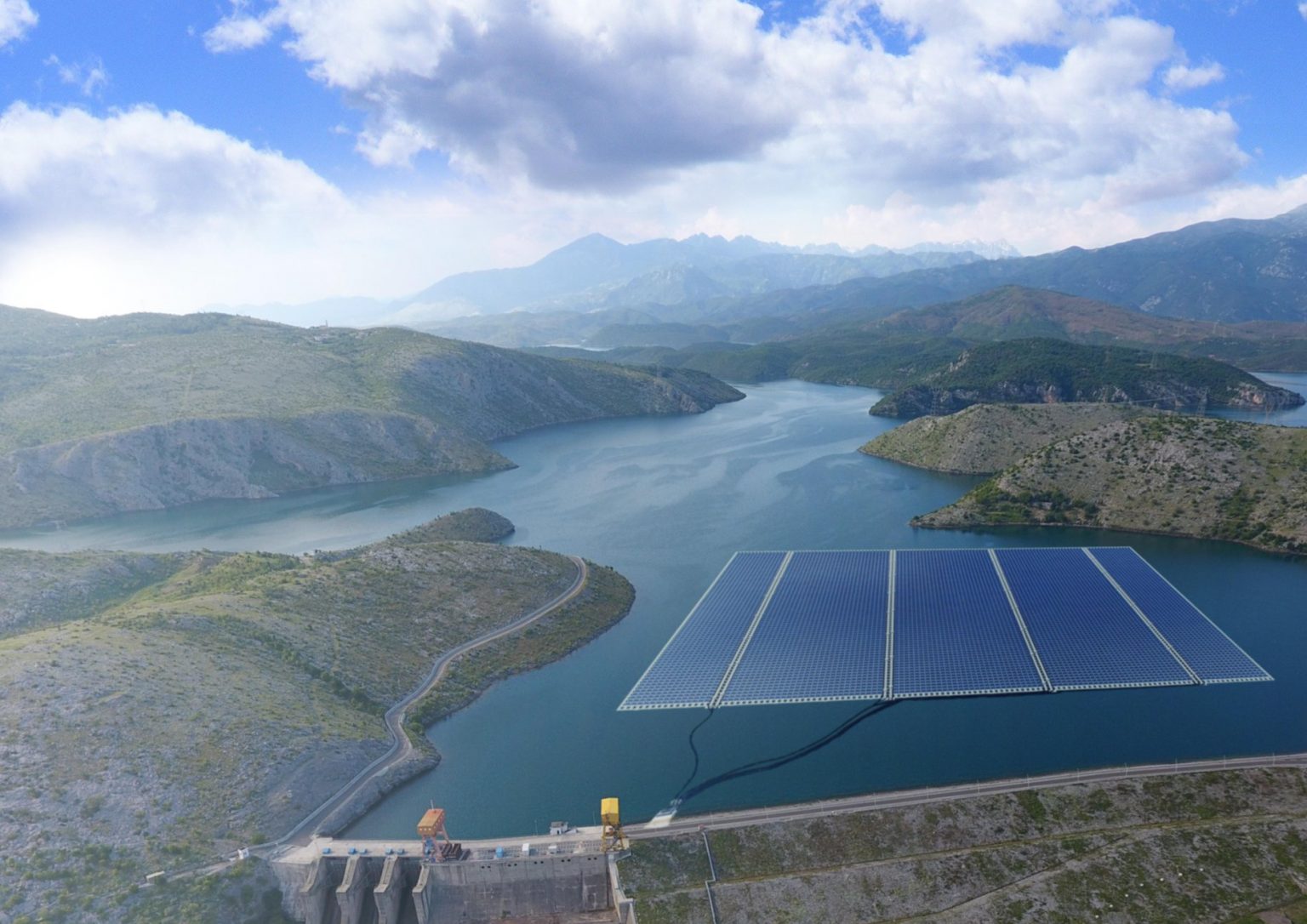 EU‑Investitionen in Albanien: 1,5 Milliarden Euro, darunter Solarpark Belsh und schwimmende Anlage Vau i Dejës