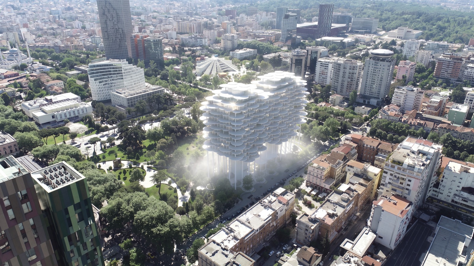 Das renommierte Architekturbüro Bjarke Ingels Group (BIG) wurde zum Gewinner des internationalen Wettbewerbs für den „Tirana Fountain Tower“ gekürt