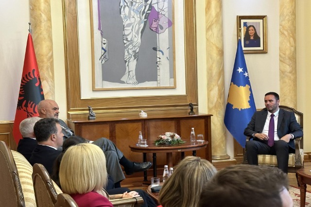 Rama meets in Prishtina with Kosova Assembly Speaker Konjufca