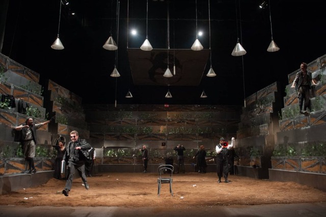 Arturo Ui directed by Qëndrim Rijani on the stage of the National Theater