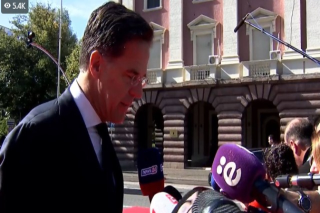 Situation in the north of Kosovo/ Rutte: I hope that we all help to reduce tensions