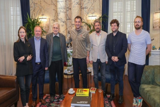 Mayor Veliaj hosts Lithuanian poet, novelist, and translator, Tomas Venclova