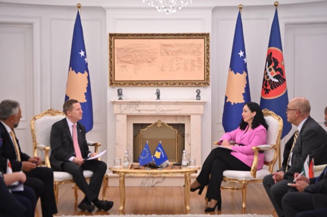 Osmani meets EU ambassadors: Kosovo has met the conditions, measures to be lifted