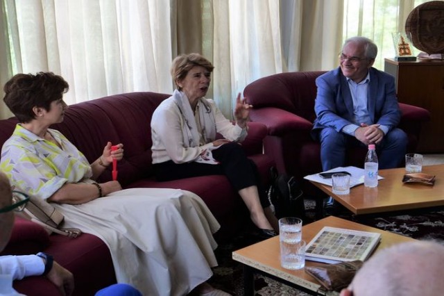 Historian Maria Todorova official visit to the Academy of Sciences of Albania