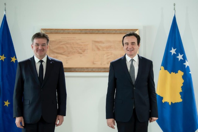 The Prime Minister of Kosova, Albin Kurti will hold a meeting with the special representative of the European Union for the Kosova-Serbia dialogue, Miroslav Lajçak.