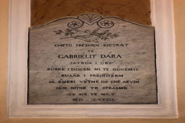 In memoriam of the prominent Arber poet Gavril Dara i Riu