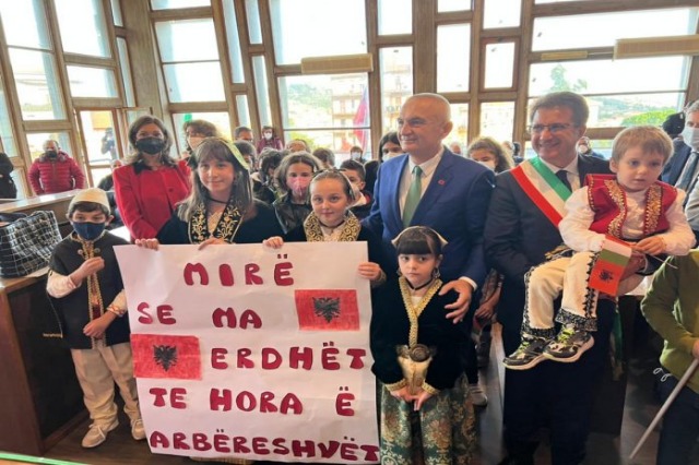 President Meta paid a visit to the Arbëresh community in Italy