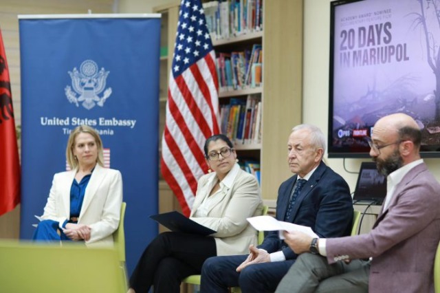Oscar-nominated documentary “20 days in Mariupol” projected at the American Corner in Tirana