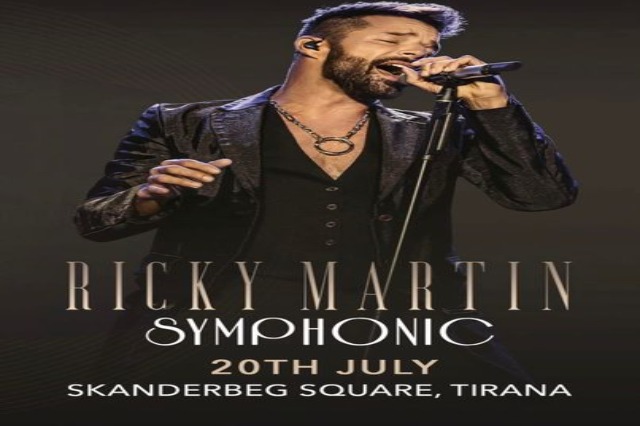 Ricky Martin performs for the first time in Tirana