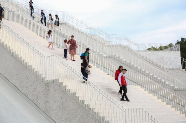 Thousands of citizens visit transformed Pyramid of Tirana
