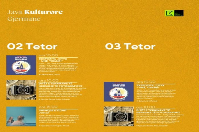 The German Culture Week begins today with the opening of the exhibition “City X – I, Tirana