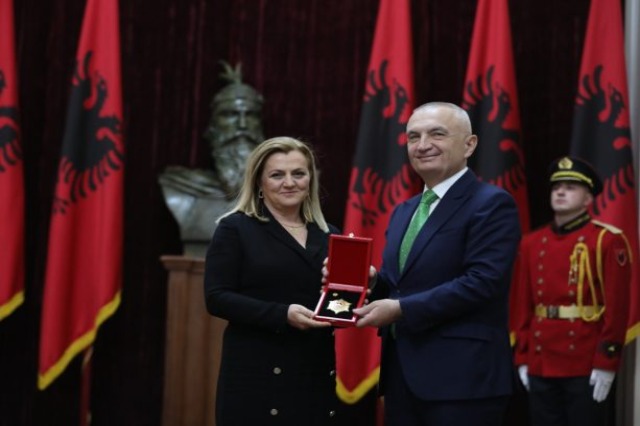 Meta awards the Albanian politician and MP in the Croatian Parliament with the high title “Knight of Skanderbeg Order”