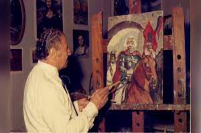 Guri Madhi, one of the best known Albanian painters
