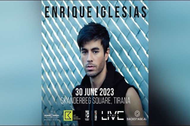 Enrique Iglesias with the rhythms of Latin music tomorrow at “Skënderbej” square