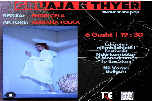 The show “Gruaja e Thyer” participates in the International Monodrama Festival “To the stars” in Varna, Bulgaria
