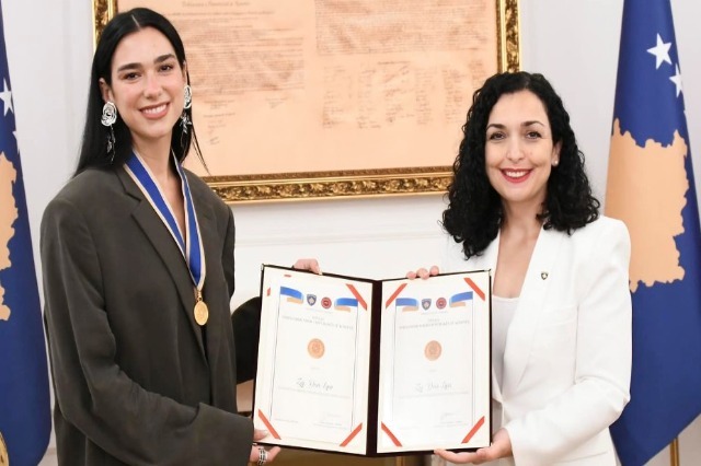 Dua Lipa is announced Honorary Ambassador of the Republic of Kosovo, Osmani: Presents the best image of the country