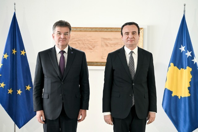 Albin Kurti meets Miroslav Lajcak: Ready to de-escalate the situation in the north of the country