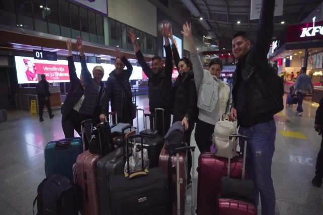 Albina and the Kelmendi Family, ready for Eurosog Fest, heading to Liverpool