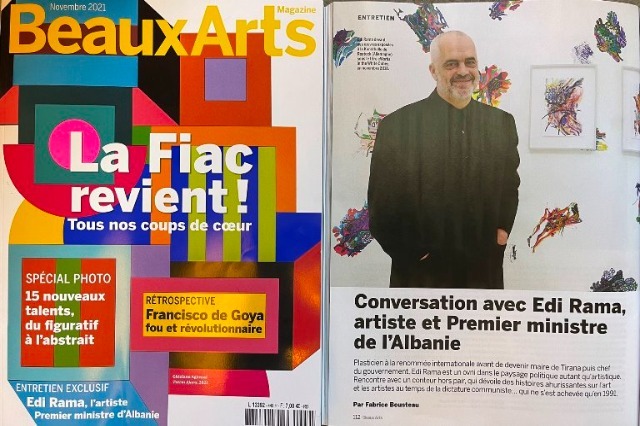 Pm Rama for Beaux-Art Magazine: ”Albania, my country like no other”