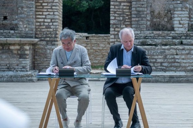 Contract signed between Butrint Management Foundation and Japanese studio Kengo Kuma & Associates