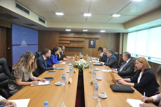 Minister of Justice Gjonaj met with her North Macedonian counterpart, Maricic