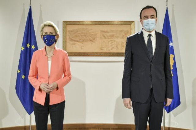 Kosovo PM Kurti meets EC President Ursula von der Leyen