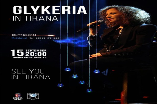 Greek music icon, Glykeria is going to perform live in Tirana