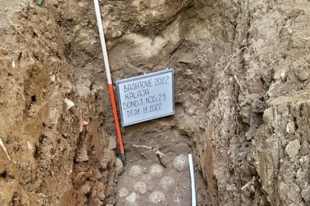 Excavations reveal new archaeological findings in the fortress of Bashtova, belonging to the 18th century