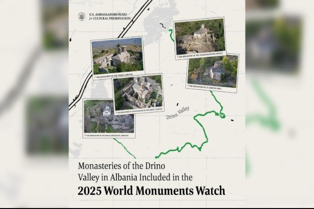 Monasteries of the Drino Valley Featured on ‘World Monuments Watch 2025’ List
