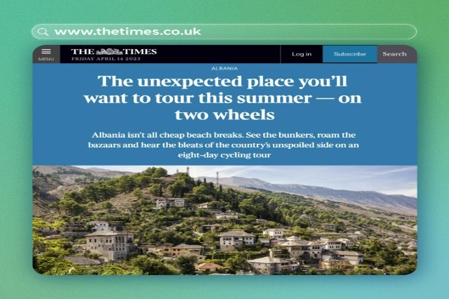 The Times promotes the traditions, cuisine and nature of Albania