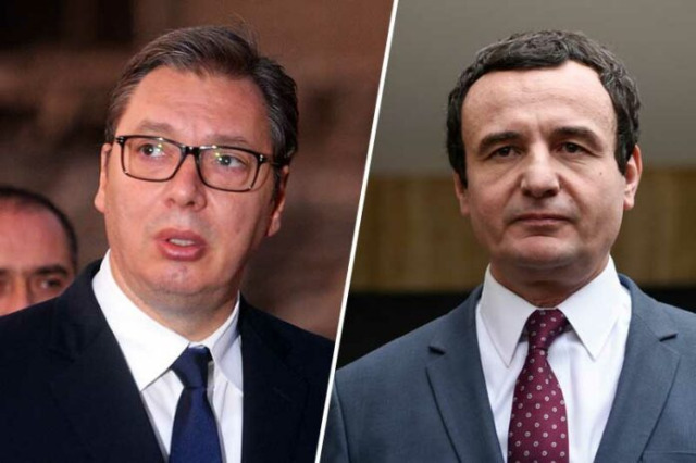 President of Serbia Vučić met with Pm of Kosovo Albin Kurti, in the presence of Chancellor Merkel and President Macron