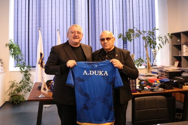 Duka meets Ademi, The Football Federation of Kosova licensing process should end ASAP