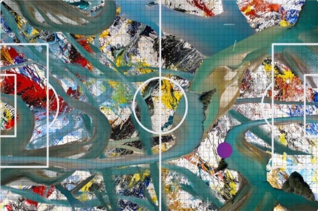 7600 m² painting by Agron Hoti is underway, divided into 2500 panels and set to be completed in 3 months