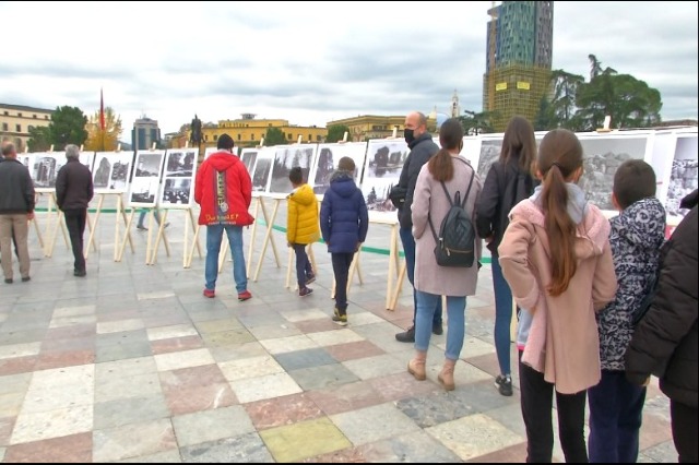 “Tirana, 100 year capital”  photo exhibition opened at “Skënderbej” square in the center of Tirana