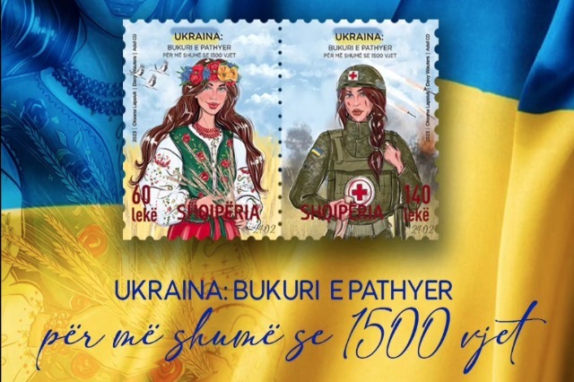 Committee for Ukraine/ Albanian Post issues a postage stamp in support of the war for civilians’ protection
