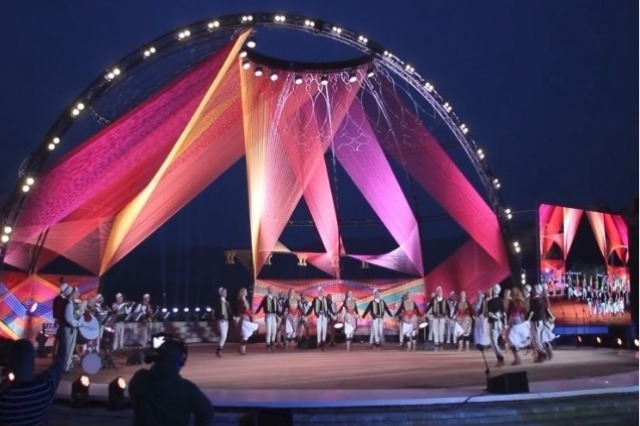 The fourth night of the National Folklore Festival in Gjirokastër