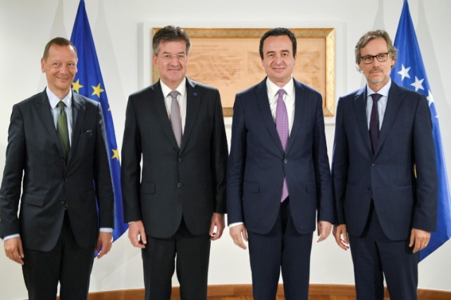 Kurti meets Lajçak, Plotner and Bonne: Kosovo committed to principled dialogue with Serbia