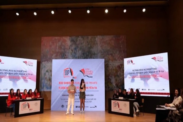 The Albanian Language Competition brought together 11,000 pupils across the country