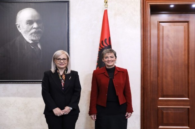 Mayor of Preshevo Valley Ardita Sinani met with Speaker of Parliament, Nikolla
