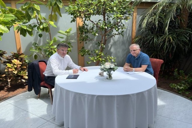 De-escalation of the situation in the north of Kosova, Lajçak meets the Deputy Prime Minister of Kosova, Besnik Bislimi in Bratislava