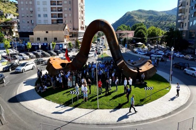 Inauguration of Conceptual Sculpture “Albanian Key” in Shkodër