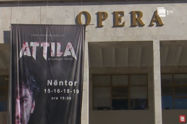 Opera “Attila” premiered at Tirana Opera and Ballet House