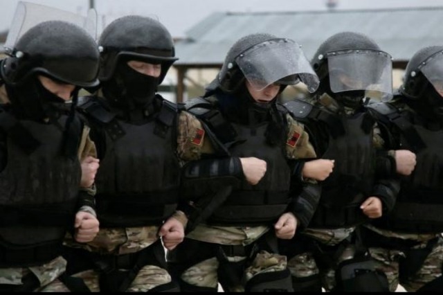 Albanian forces, part of the KFOR33 exercise in Hohenfels