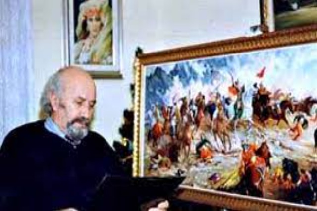 Albanian painter, Fatmir Haxhiu