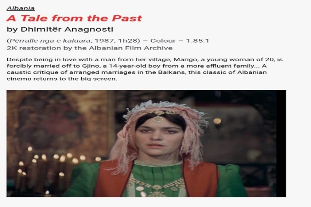 “Tale from the past”movie, at the “Lumiere Festival ” in France
