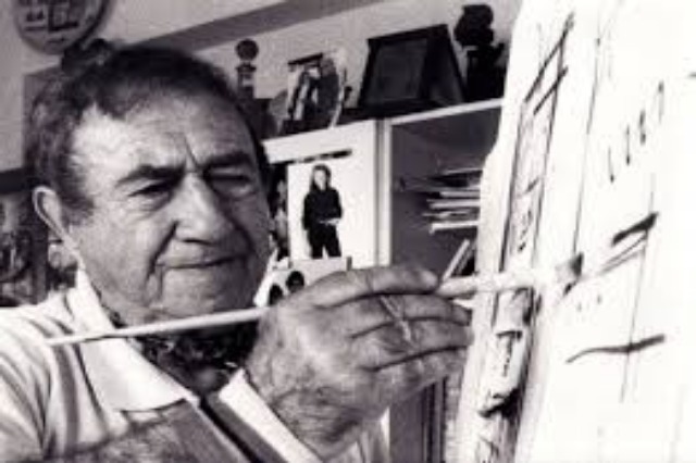 Ibrahim Kodra, an Albanian prominent painter.
