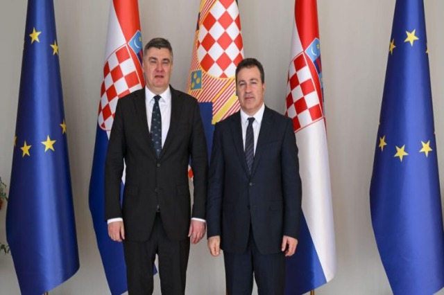 Peleshi with the Croatian president: A strong supporter of Albania to EU integration