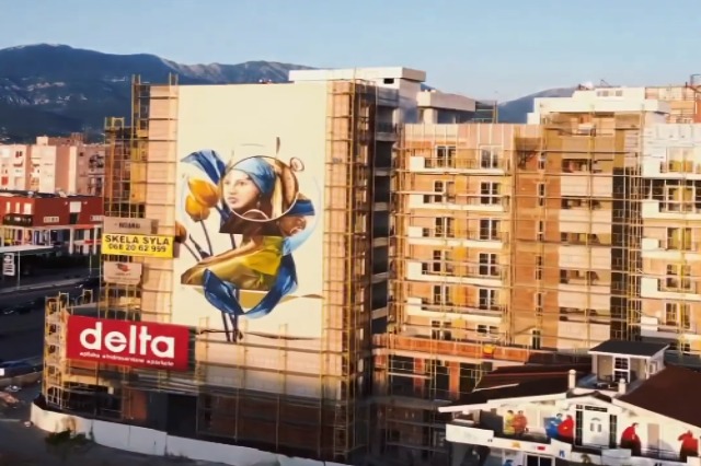 The well-known artist, Debie brings his art to Tirana with “MuralFestTirana2023”