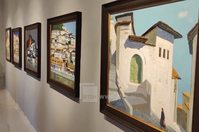 Inauguration of Exhibition Dedicated to Old Neighborhood of Mangalem by Post-Modern Painter Pashk Përvathi